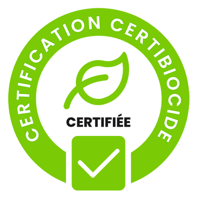 Logo de la certification Certibiocide